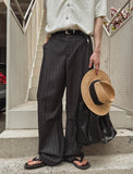 Paul Stripe Curved Slacks