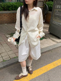 [BAONHAUS] Karene See-through Over Gauze Shirt