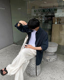 Summer Long Side Detail Linen Pants