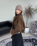 Seen suede crop jacket (+mini bag)