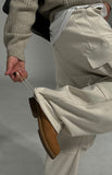 Nude Wool Cargo Pants