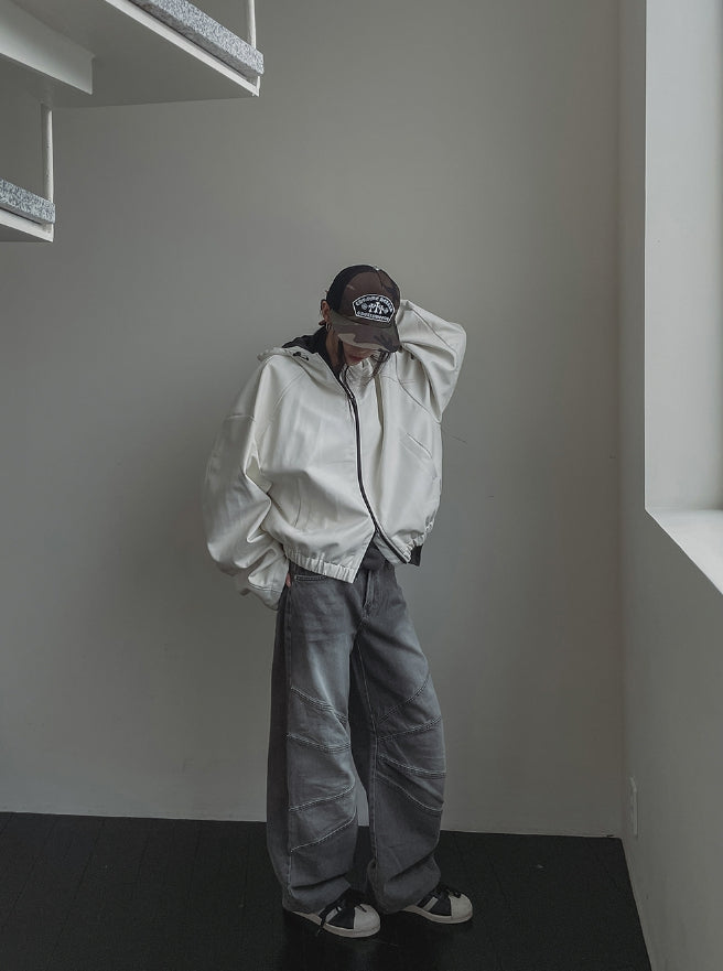 【U LAN】Inport Rivet Balloon Denim Pants U LAN (ユーラン) - インポートリベットバルーンデニムパンツ