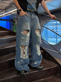 Bet Vintage Wide Denim Jeans