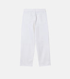 White Non-Fade Wide Denim Pants