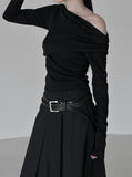 Raz Drape One Shoulder Tee