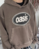 Oasis Dyeing Crop Hoodie