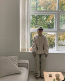 Keipy color matching pocket fleece jacket