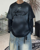 Tecker Dirty Washing Layered T-Shirt