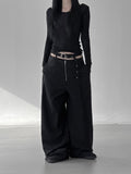 See-through handwarmer boatneck tee