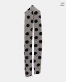 Elvan Dot Color Matching Fleece Fluffy Muffler