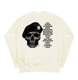 【Expend4bles X GRAVER】Back Skull Chart Sweatshirt