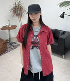 Thez Vintage Work Short Sleeve Shirt