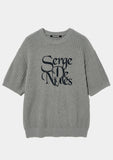 ORIGINE LETTERING HALF KNIT