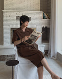 Solar Pleated Half Shirt