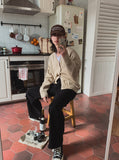 Kedi semi wide cotton pants