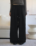 Maver Side Hem Snap Brushed Wide Pile Pants