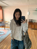 Nobui Flower Hood Zip-up