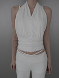 Lua Button Halter Top