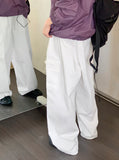 Hight Cotton String Two Way Cargo Long Jogger Wide Pants
