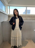 Himet Frill Tiered Sleeveless Long One Piece
