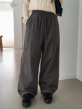 walkie nylon two-way cargo long wide jogger pants