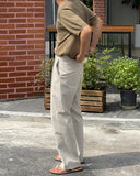 Rivet Linen Semi-Wide Slacks