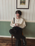 Rogers round emboss cardigan
