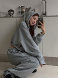 Metty Pigment Cropped Hooded Zip-Up