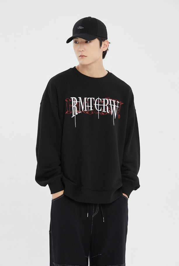 [ROMANTIC CROWN]★VOLUME LOGO CREWNECK ROMANTIC CROWN (ロマンティック クラウン) - ボリュームロゴ