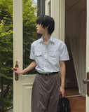 NT Nylon Two-Pocket Snap Short Sleeve Shirt