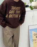 Berry Hairy Lettering Knit