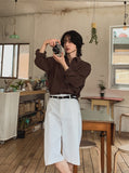 Noster wide Bermuda pants