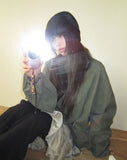 Novak Vintage Washing Short Bomber Jacket