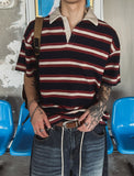 Kiyoshi Stripe Rugby Short Sleeve T-Shirt
