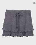Hirun Knit Frill Mini Skirt