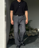 Ice Silk Collar Knit