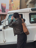 Cairo zipper leather jacket