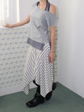 HALTER LAYERED OFF-TEE