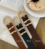 Gasseled Gold Buckle Belt