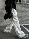 Corduroy Black & White Cotton Pants