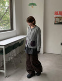 [unisex] Kelper Embroidered Cotton Balloon Wide Pants