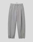 String One-Tuck Brushed Sweatpants