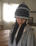 [Brushed Lining] Heating Rivet Pocket Two-Way Pile Hood Zip-Up