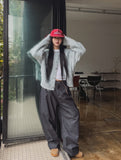 Diano raw balloon denim pants
