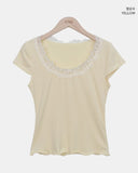 Rofil Lace Short Sleeve T-shirt