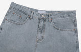 Grayish Blue Wide Denim Pants