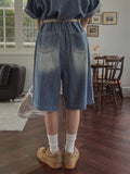 Blitz Cool Denim Bending Pants (Shorts ver.)