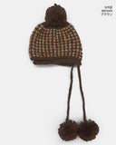 Woolly Vintage Nordic Drop Knit Beanie Hat