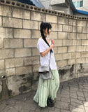 Fuggle Chiffon Tiered Long Skirt