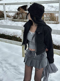 Corset Ribbon Mini Skirt